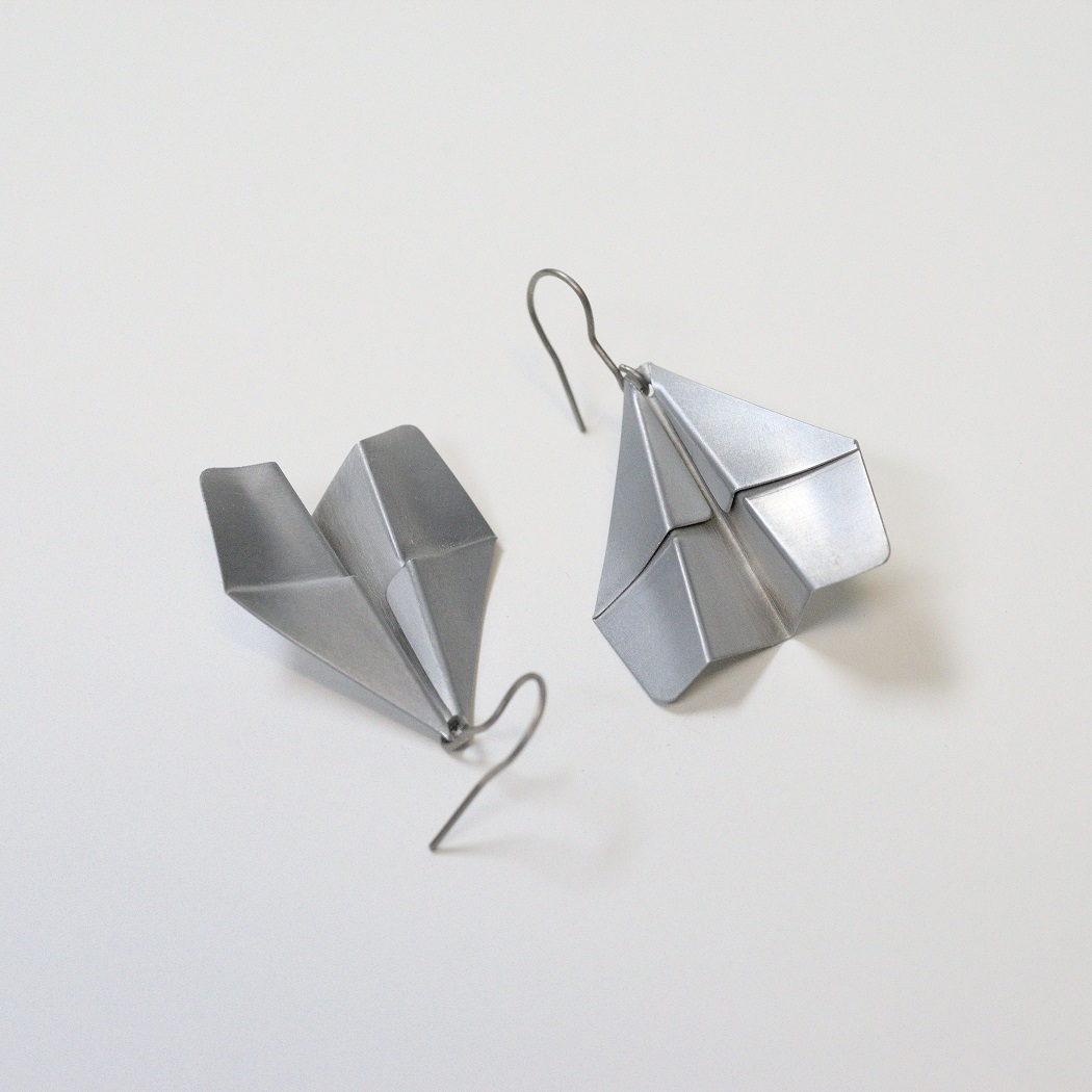 Paper Airplane Earrings